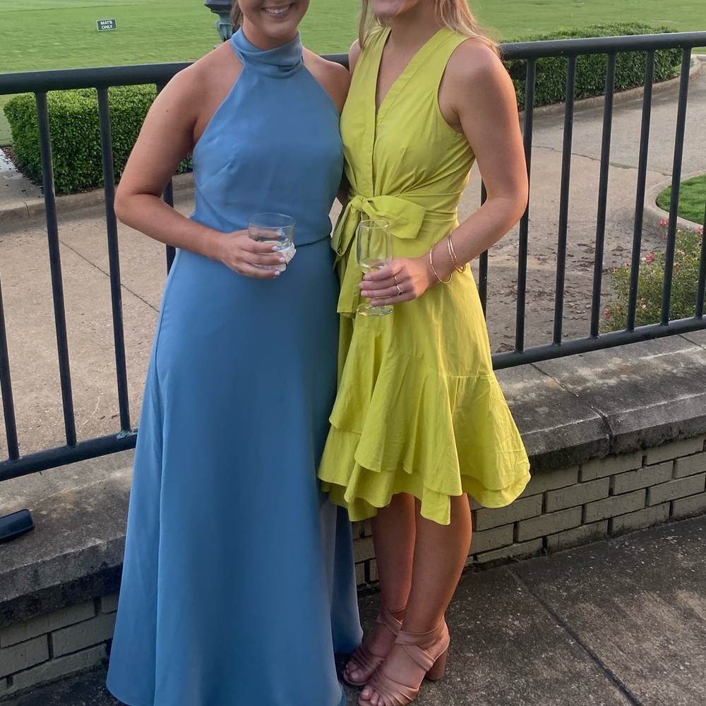 Natori Cotton Poplin Green Sleeveless Dress - Picture 5 of 5